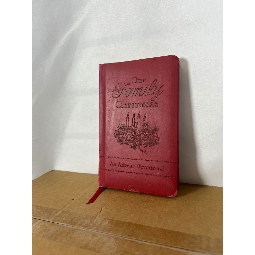 Our Family Christmas An Advent‎ Devotional Red Faux Leather Holiday Book 2013
